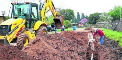 Finalizan obra de cloacas en Granadero Baigorria
