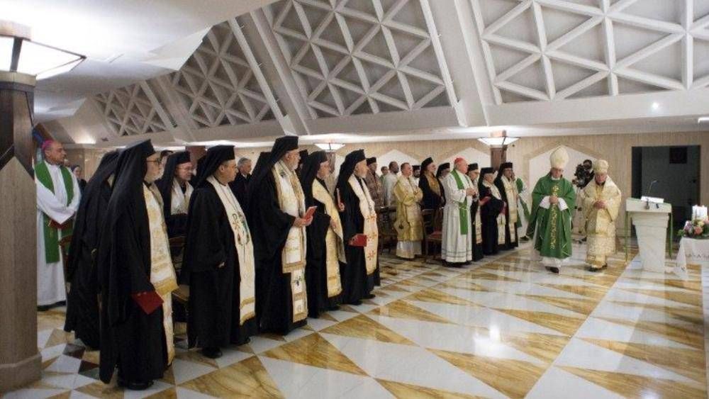 El Papa celebra una misa con el patriarca melequita: Ofrezcmosla por los cristianos perseguidos