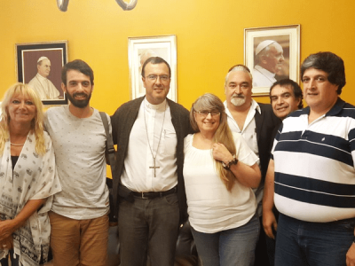El Obispo Monse�or Mestre recibi� a las autoridades del Partido Justicialista