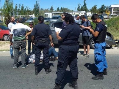 Daniel Rapanelli, dirigente de Suteba, casi se mata en un accidente de tr�nsito