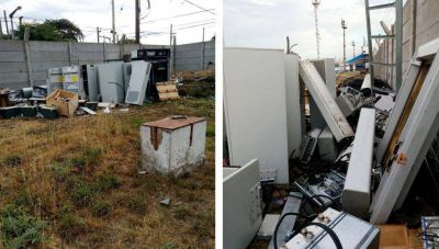 Hallaron residuos tecnol�gicos en un pozo
