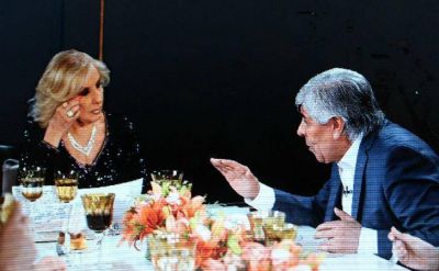 Hugo Moyano estuvo con Mirtha: 