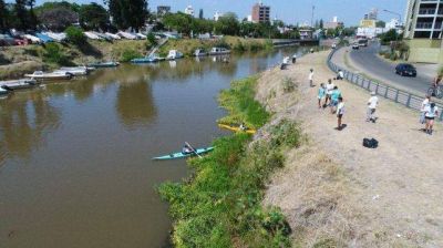 Retiraron unos 800 kilos de residuos del arroyo Ludue�a