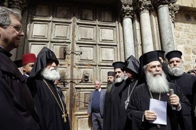 Cierran el Santo Sepulcro por una disputa econ�mica de los cristianos con Israel