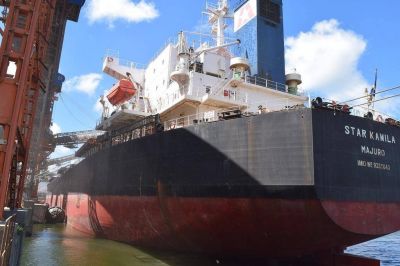 Puerto Quequ�n: Un mill�n de toneladas embarcadas en dos meses