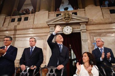 Macri abri� las sesiones ordinarias del Congreso: �Empezamos a crecer sobre bases firmes que durar�n para toda la vida�