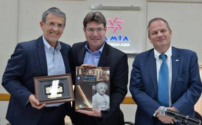 AMIA recibi� la visita del ministro de Ciencia y Tecnolog�a de Israel