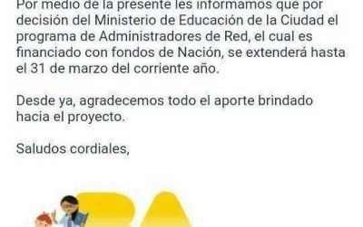 Larreta despidi� 90 docentes de escuelas t�cnicas por mail