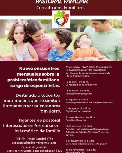 Realizar�n un seminario de formaci�n en pastoral familiar