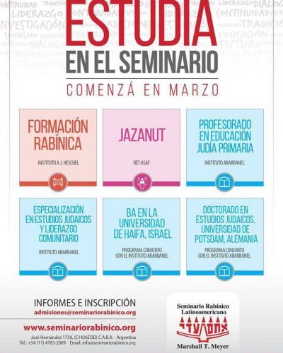 Seminario Rab�nico Latinoamericano: Descubr� tu vocaci�n, �estudi� en el Seminario!