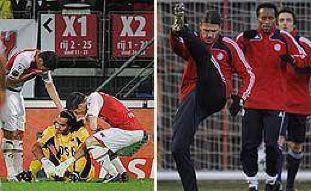 Romero se lesion�, pero Demichelis se recuper�