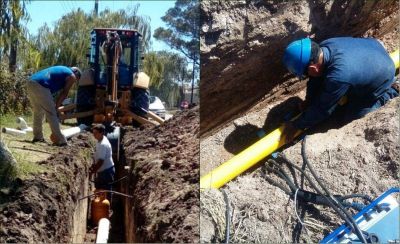 Cloacas y gas: Avanzan las obras en el distrito