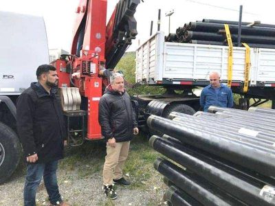 Gobierno pag� 30 millones de pesos y avanza con obras de gas y cloacas