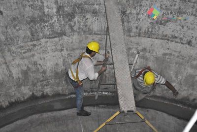 Reparaci�n del tanque de explotaci�n de agua