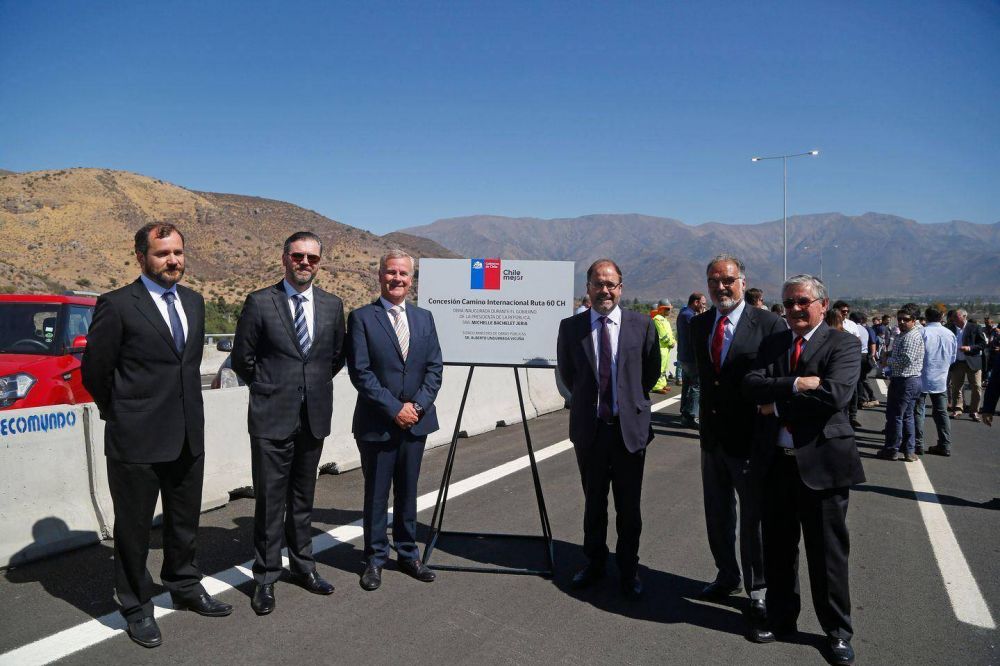 Inauguran las obras de la Ruta 60, una zona de tr�nsito del comercio terrestre entre Chile con Argentina, Brasil y Uruguay