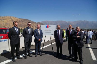 Inauguran las obras de la Ruta 60, una zona de tr�nsito del comercio terrestre entre Chile con Argentina, Brasil y Uruguay