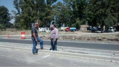 General Paz: el intendente �lvarez recorri� obras en Loma Verde