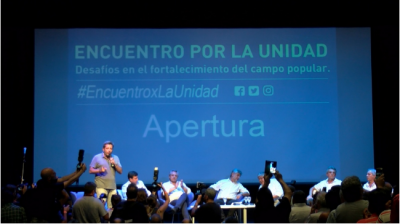 Gustavo Men�ndez: �El camino de la unidad es el camino de la inteligencia�