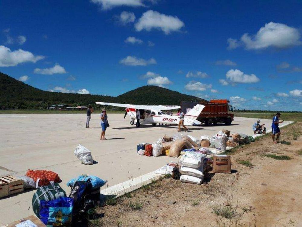 Chaco: usan avioneta ante la falta de caminos