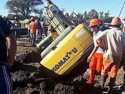 Muere operario en una zanja del Acueducto Oeste que construye Obras Sanitarias