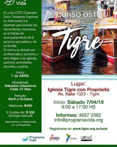 Comienza en Tigre el curso de prevenci�n en adicciones del programa vida