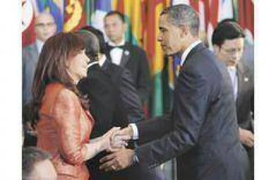 Cristina busc� la foto con Obama que abra puertas de los mercados