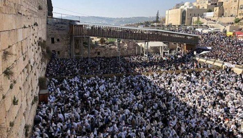Miles de judíos fueron bendecidos en Jerusalem