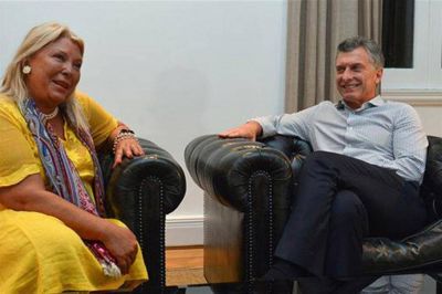 Tras el cruce, Macri y Carri� bajan la tensi�n