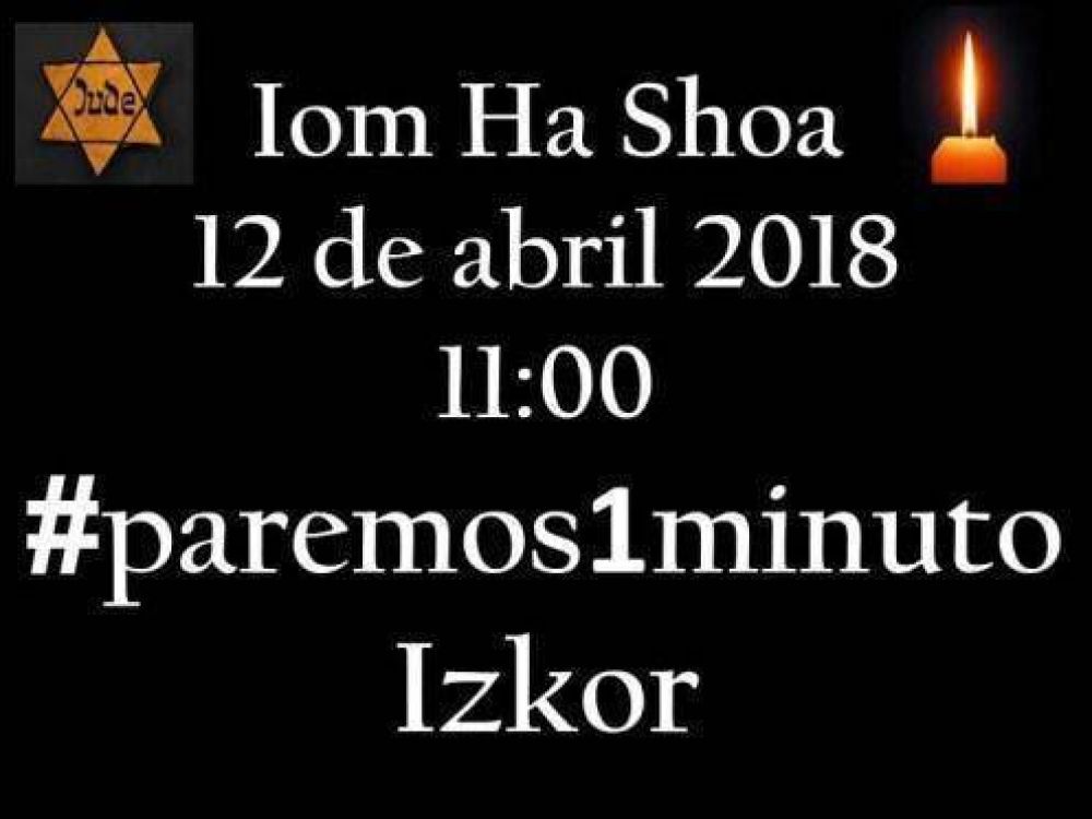 Este 12 de abril a las 11hs #Paremos1Minuto en recordaci�n del D�a del Holocausto