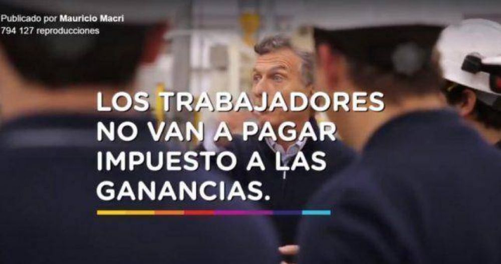 Con Macri, aumentó 78,8% la cantidad de trabajadores que pagan Ganancias