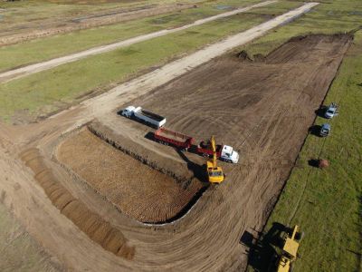 Comenz� la primera etapa de la obra de cloacas en Elortondo
