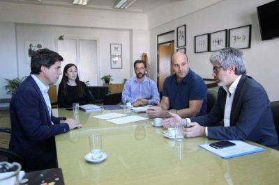Molina reunido por las obras pluviales del distrito