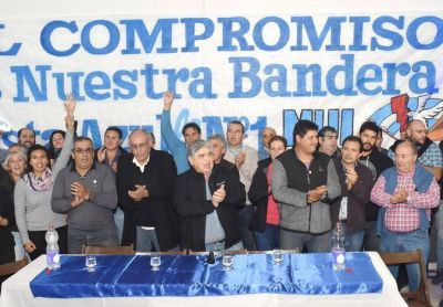 Rigane presidi� el lanzamiento de la Lista N�1 Azul de Luz y Fuerza en Balcarce