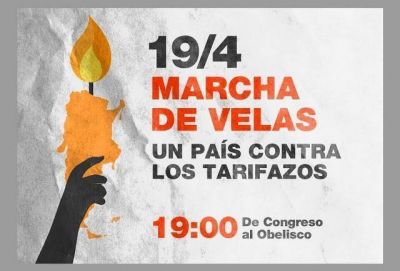 Marcha de velas, un pa�s contra los tarifazos