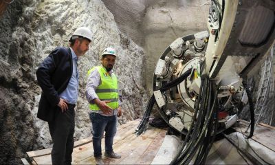 Frigerio present� �Elisa�, la tunelera del colector cloacal Matanza - Riachuelo