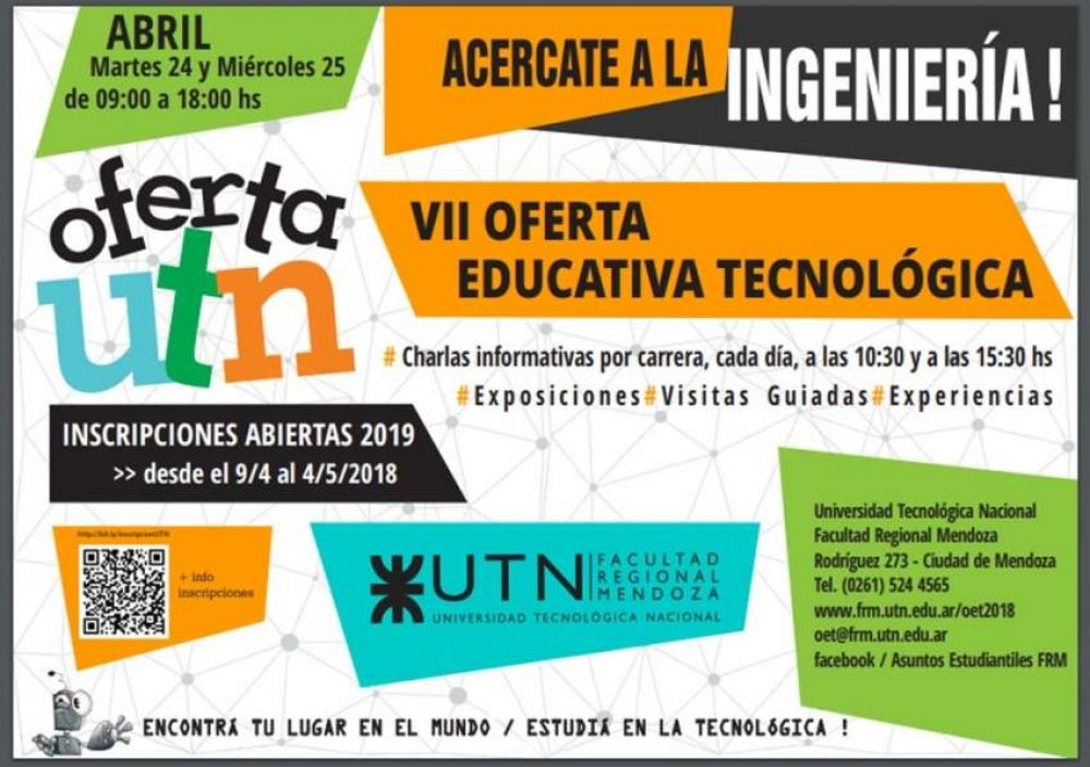Ingenieros se buscan: la UTN Regional Mendoza expone su oferta educativa
