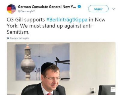 Berlintr�gtKippa: el hashtag que se viraliz� para apoyar a la comunidad jud�a alemana