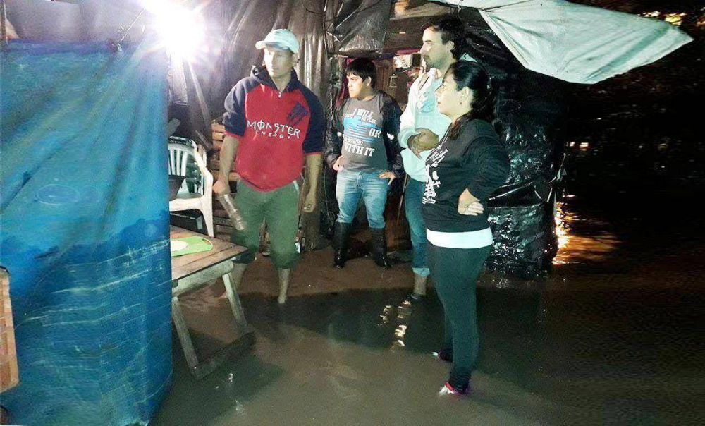 Evacuaron a 150 vecinos de dos comunas por lluvias y piden ampliar obras hdricas