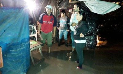 Evacuaron a 150 vecinos de dos comunas por lluvias y piden ampliar obras h�dricas