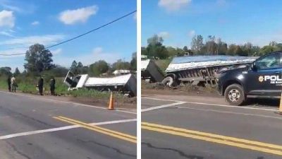 Camionero volc� y muri� luego de supuesta falla card�aca