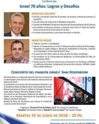Festejo por el 70 aniversario del Estado de Israel: logros y desaf�os