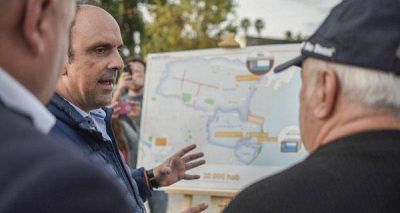 Fue inaugurado el desag�e Padre Genesio en Guadalupe Este