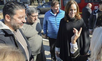 De la mano del jefe del PJ bonaerense, Vidal inaugur� obra h�drica en Merlo