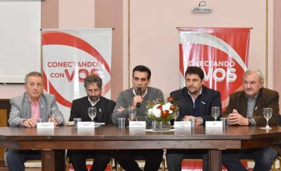 L�pez firm� un convenio marco de cooperaci�n y asistencia con Obras Sanitarias Sociedad de Estado