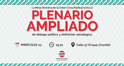 La UCR invita a construir su proyecto pol�tico