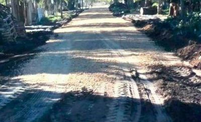 Se realiz� el engranzado y nivelado de calles en Parque Palermo