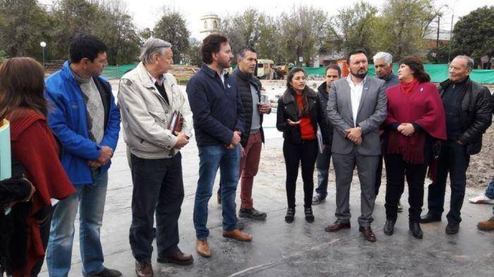 Concejales conformes con el avance de las obras hdricas de Plaza Gurruchaga