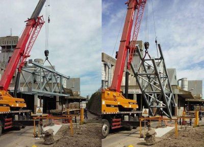 Finaliz� la obra de construcci�n y el montaje de la Torre de Baliza en Puerto Quequ�n