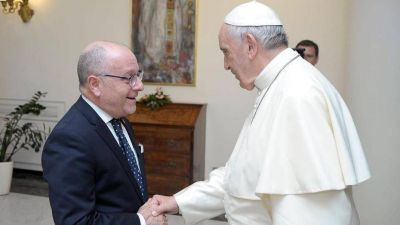 Jorge Faurie fue recibido por el Papa Francisco