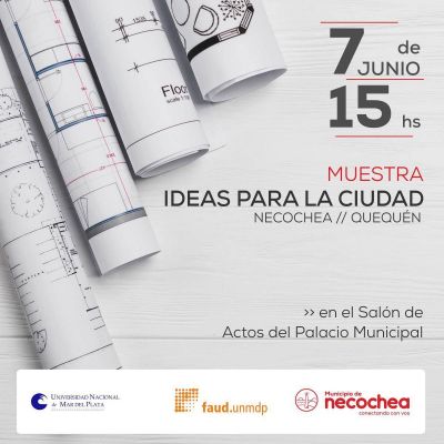 Muestra de alumnos de la Facultad de Arquitectura de Mar del Plata en el municipio